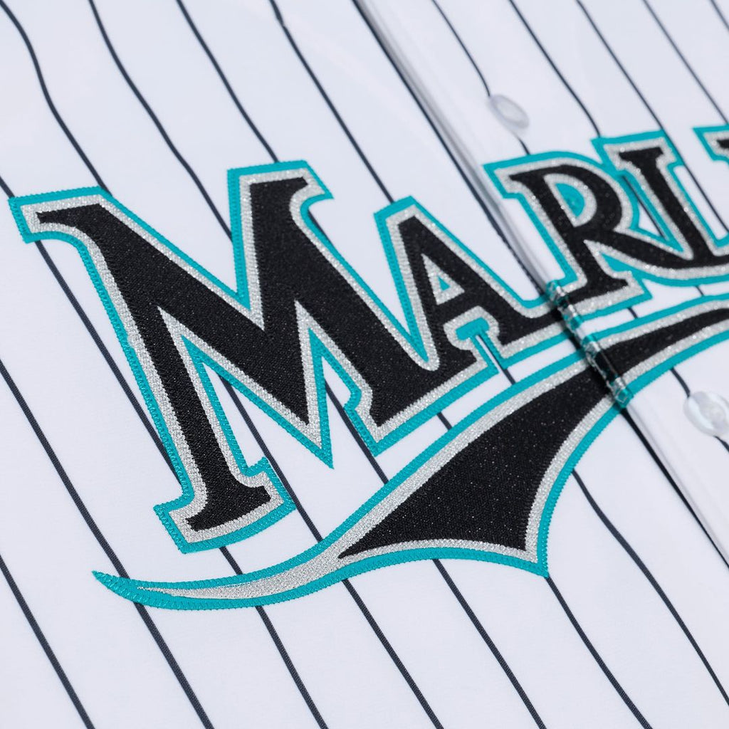Florida Marlins Mitchell & Ness White Authentic Baseball Jersey