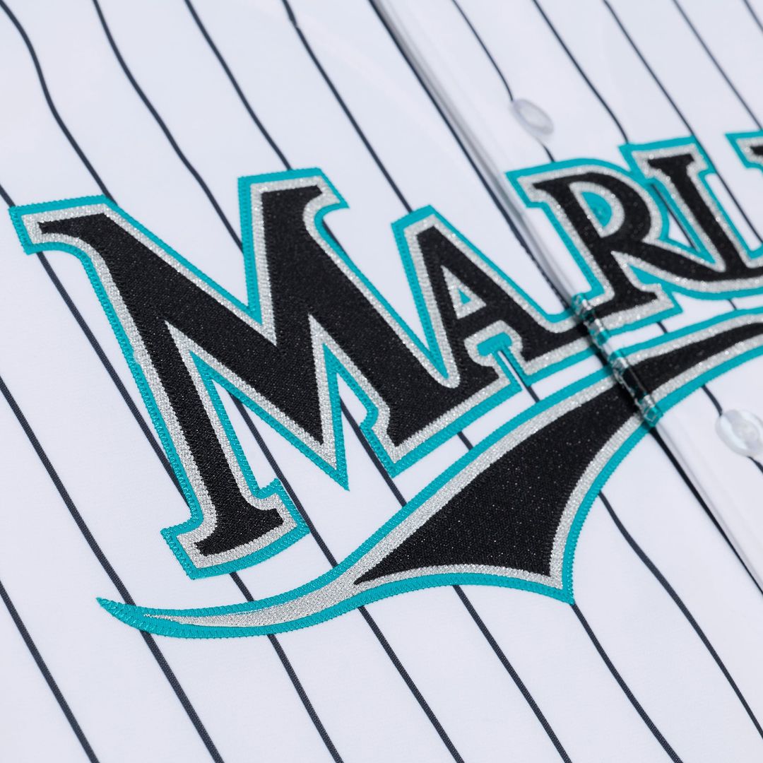 Florida Marlins Mitchell & Ness White Authentic Baseball Jersey