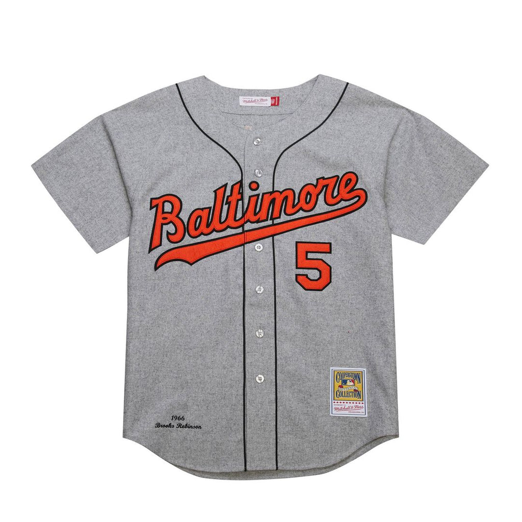 Baltimore Orioles Mitchell & Ness Gray Authentic Baseball Jersey