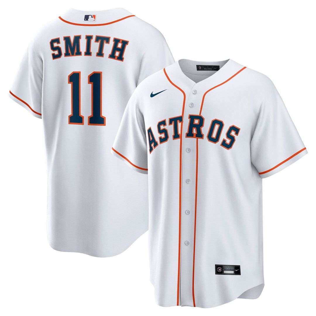 Houston Astros Nike White Replica MLB baseball jersey