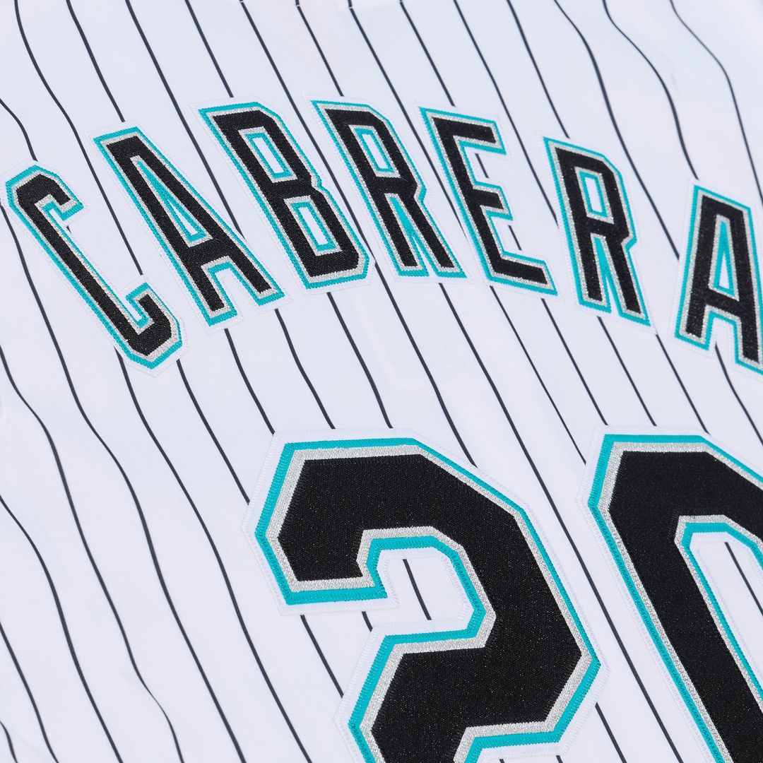 Florida Marlins Mitchell & Ness White Authentic Baseball Jersey