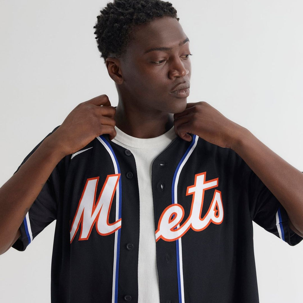 New York Mets Nike Black Replica Baseball Jersey