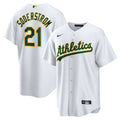 Athletics Nike White Replica MLB baseball jersey