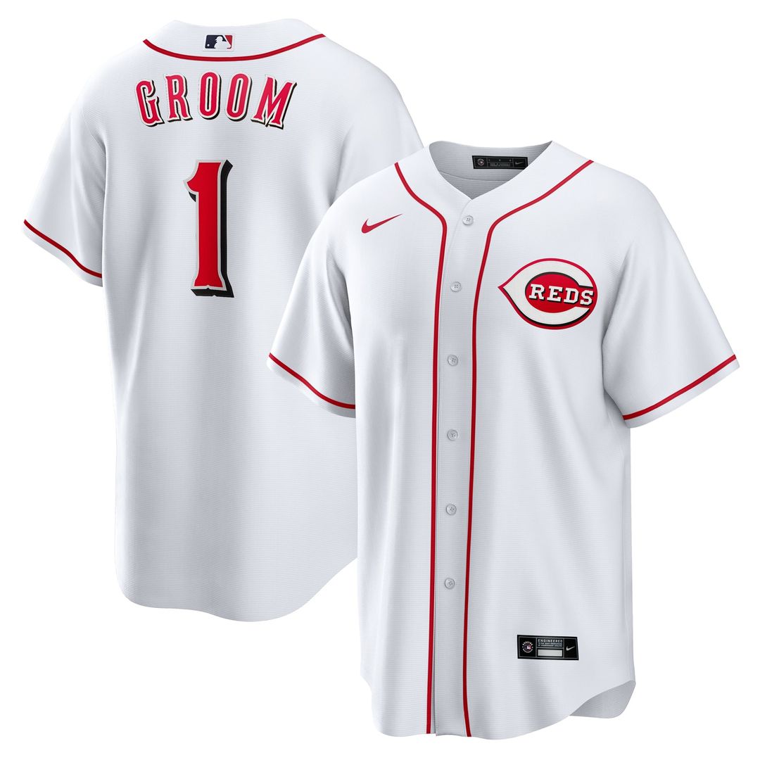Cincinnati Reds Nike White Replica MLB baseball jersey