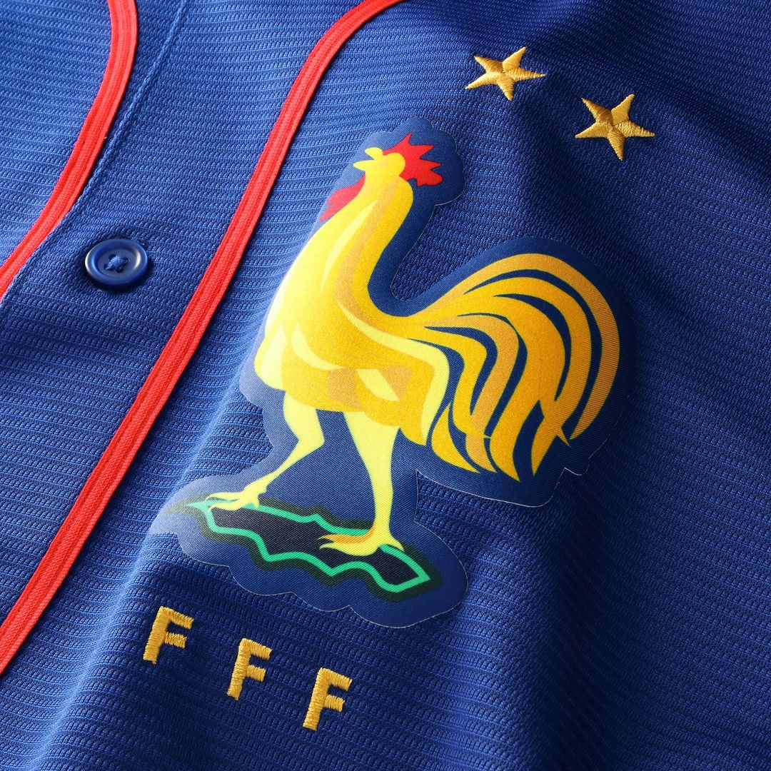 France National Team Nike Blue Replica Baseball Jersey