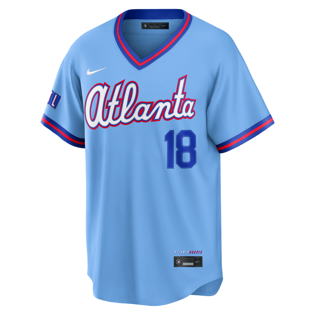 Atlanta Braves Nike Blue Baseball Jersey