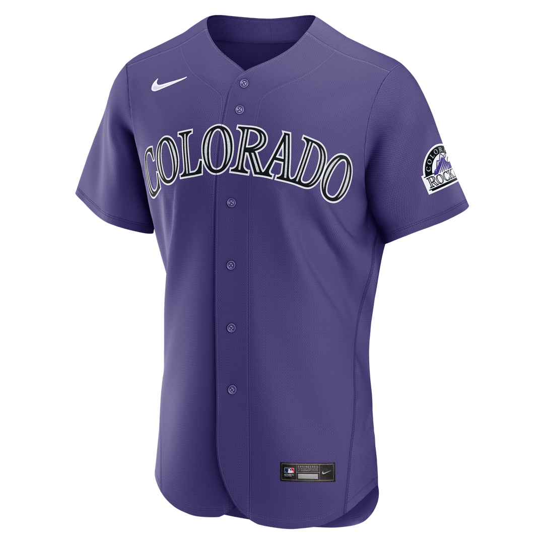 Colorado Rockies Nike Purple Authentic Baseball Jersey