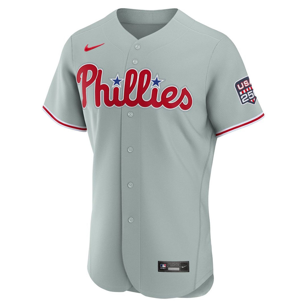 Philadelphia Phillies Nike Gray Authentic Baseball Jersey