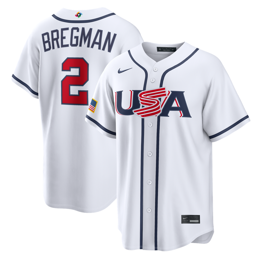 USA Baseball Nike White Baseball Jersey