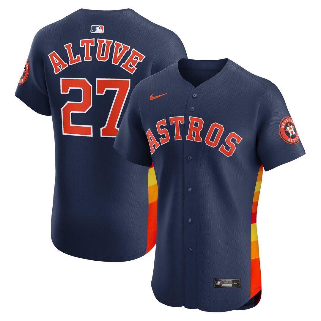 Houston Astros Nike Navy Authentic MLB baseball jersey