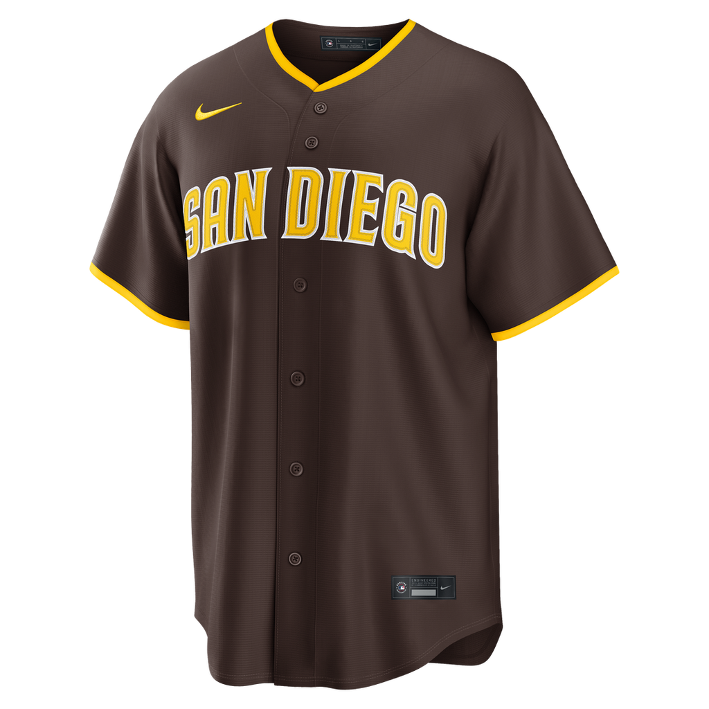 San Diego Padres Nike Brown Replica Baseball Jersey