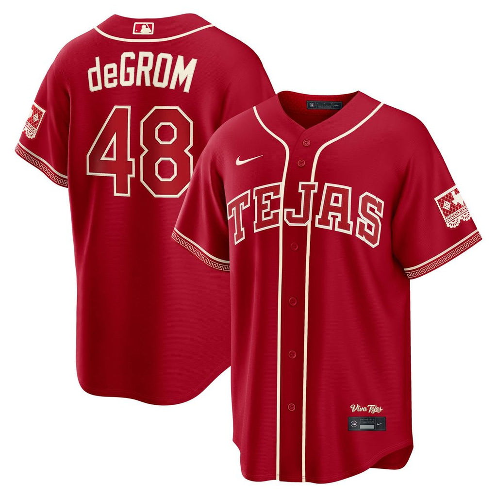 Texas Rangers Nike Red MLB baseball jersey