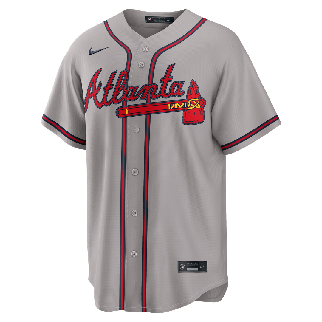 Atlanta Braves Nike Gray Replica Baseball Jersey