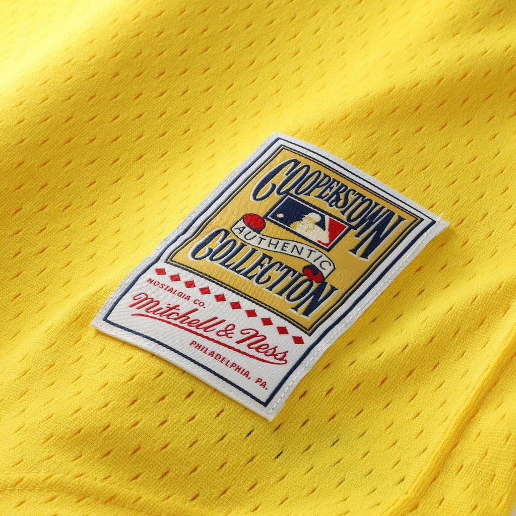 Athletics Mitchell & Ness Yellow Authentic Baseball Jersey