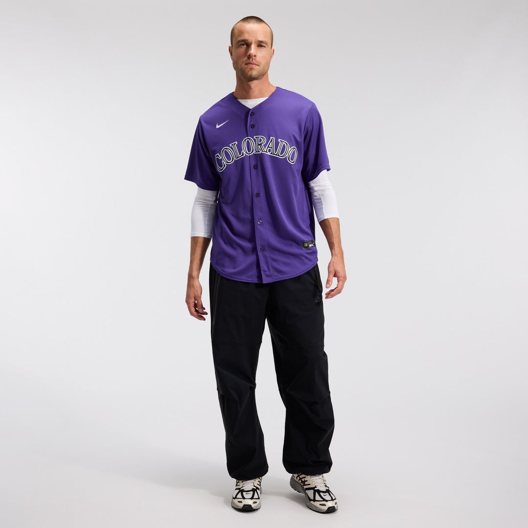 Colorado Rockies Nike Purple Replica Baseball Jersey