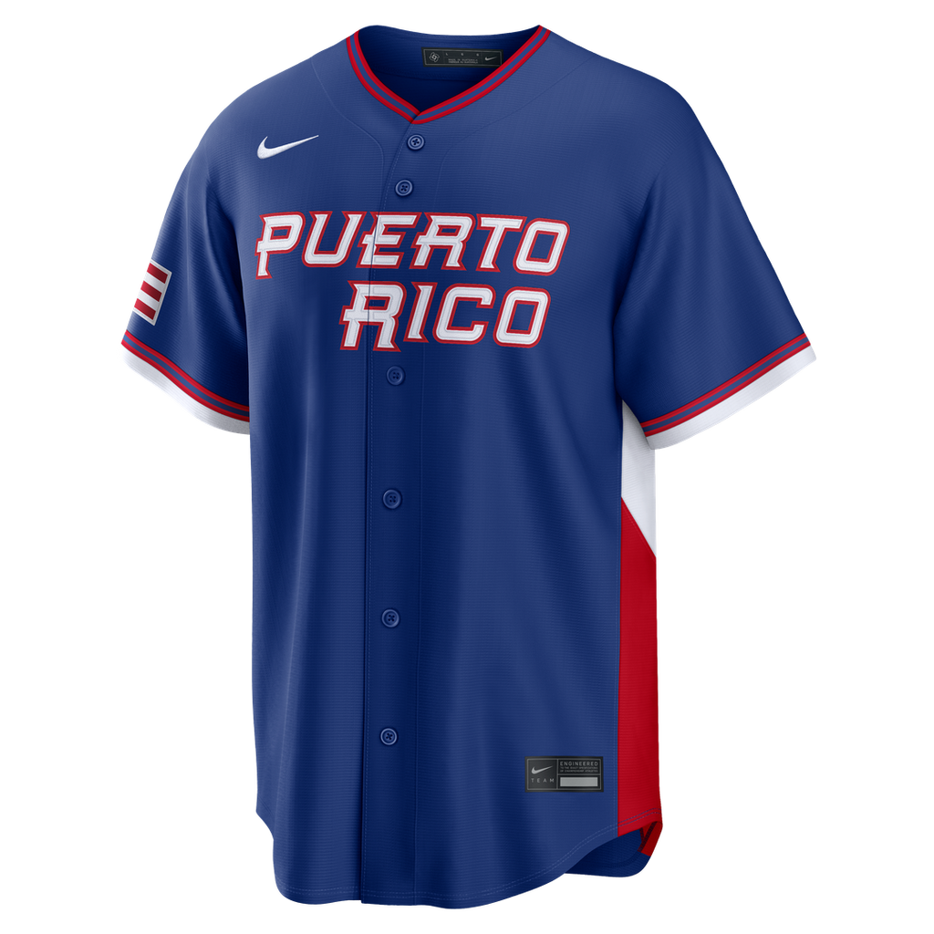 Puerto Rico Baseball Nike Royal Baseball Jersey