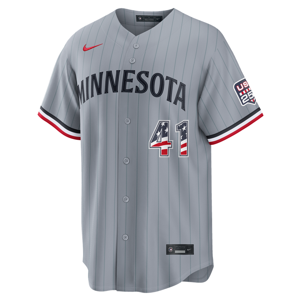 Minnesota Twins Nike Gray Baseball Jersey