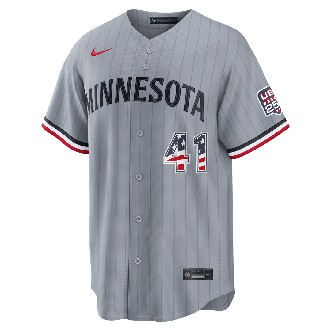 Minnesota Twins Nike Gray Baseball Jersey