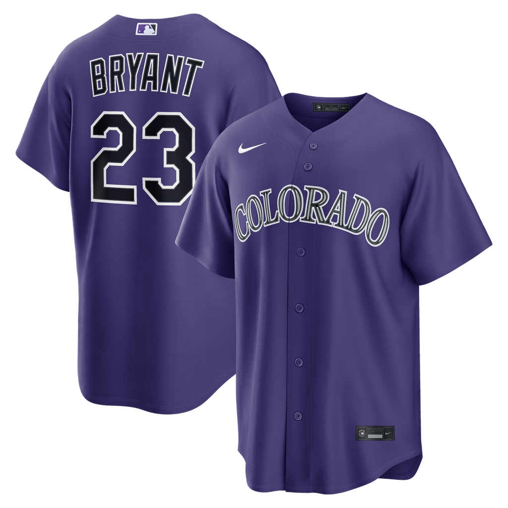Colorado Rockies Nike Purple Replica MLB baseball jersey