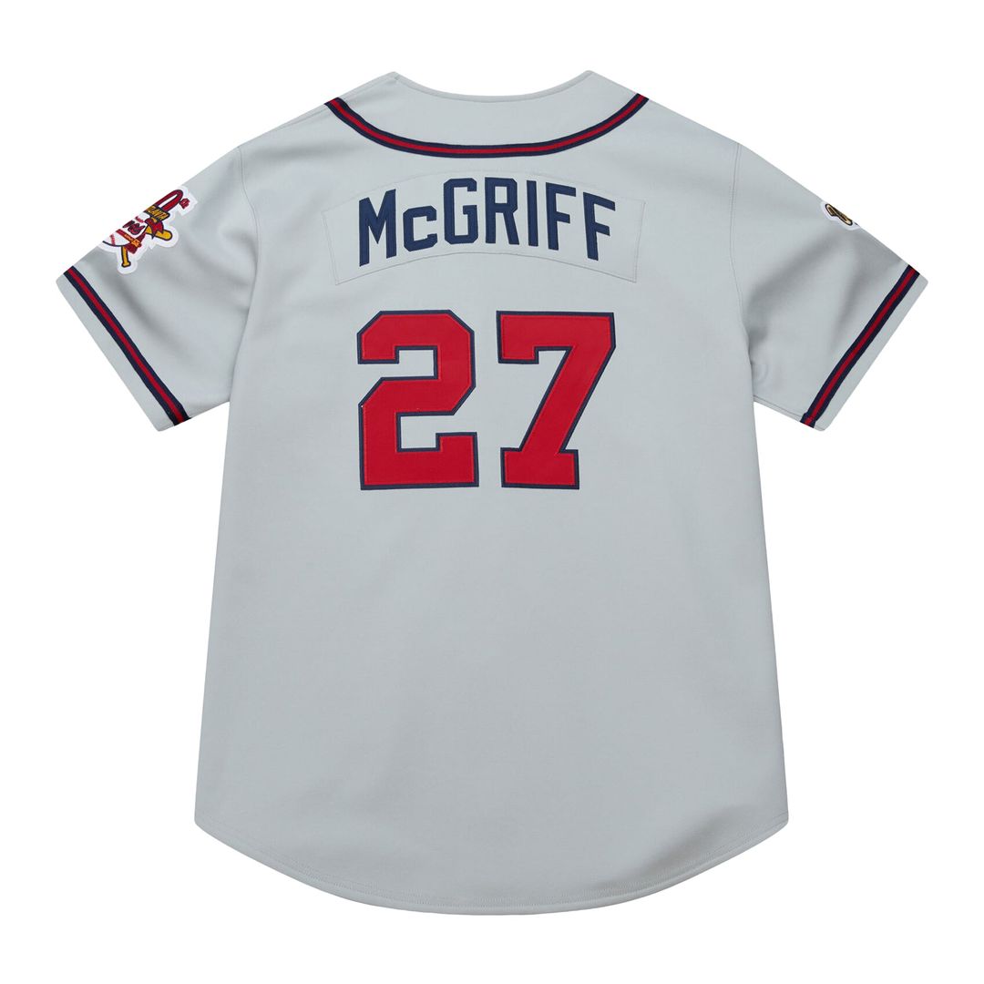 Atlanta Braves Mitchell & Ness Gray Authentic Baseball Jersey