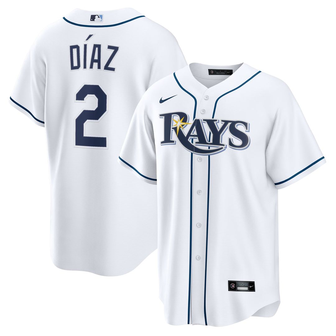 Tampa Bay Rays Nike White Replica MLB baseball jersey