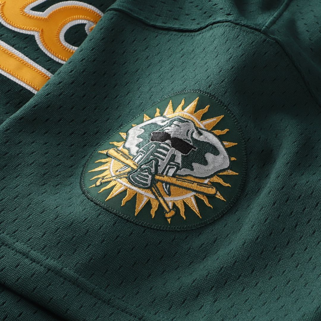 Athletics Mitchell & Ness Green Authentic Baseball Jersey