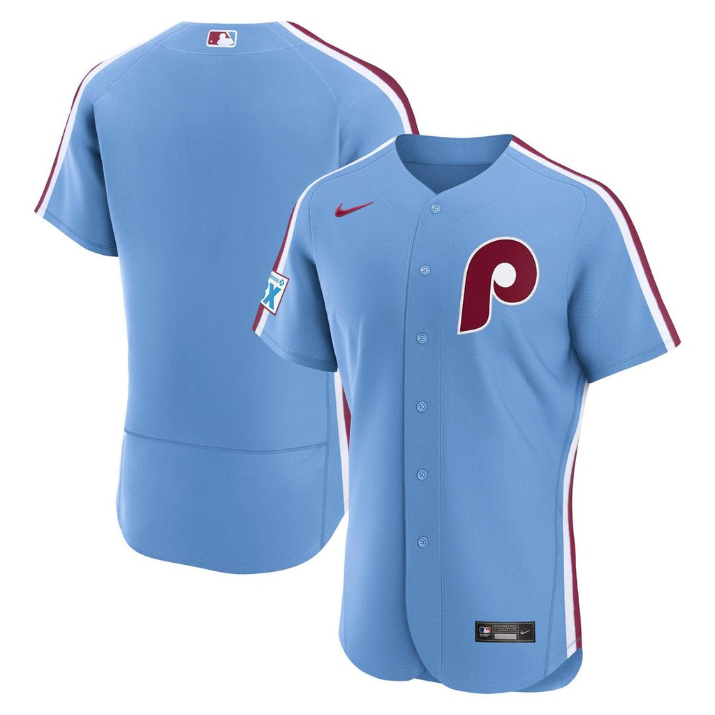 Philadelphia Phillies Nike Blue Authentic MLB baseball jersey