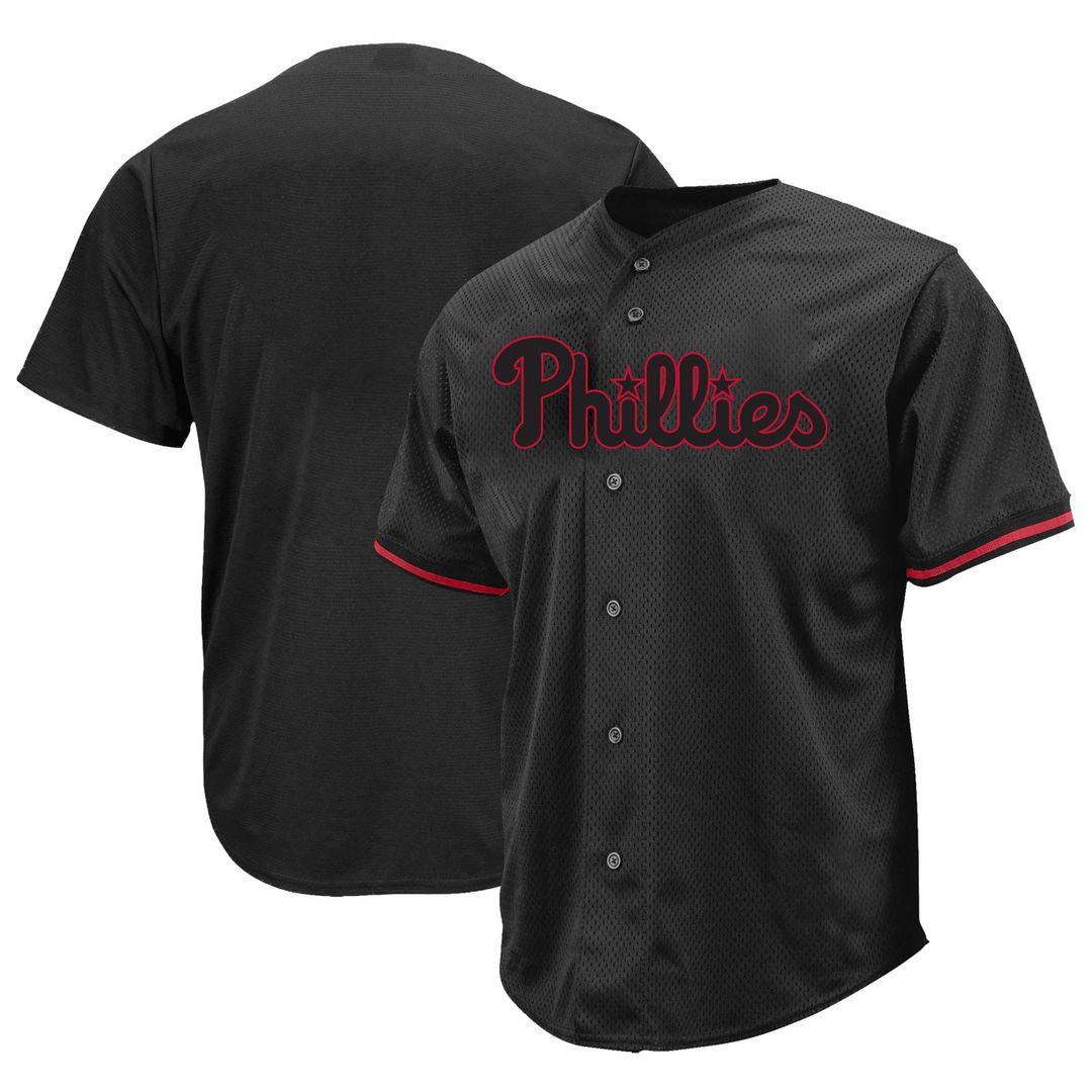 Philadelphia Phillies Profile Black MLB baseball jersey
