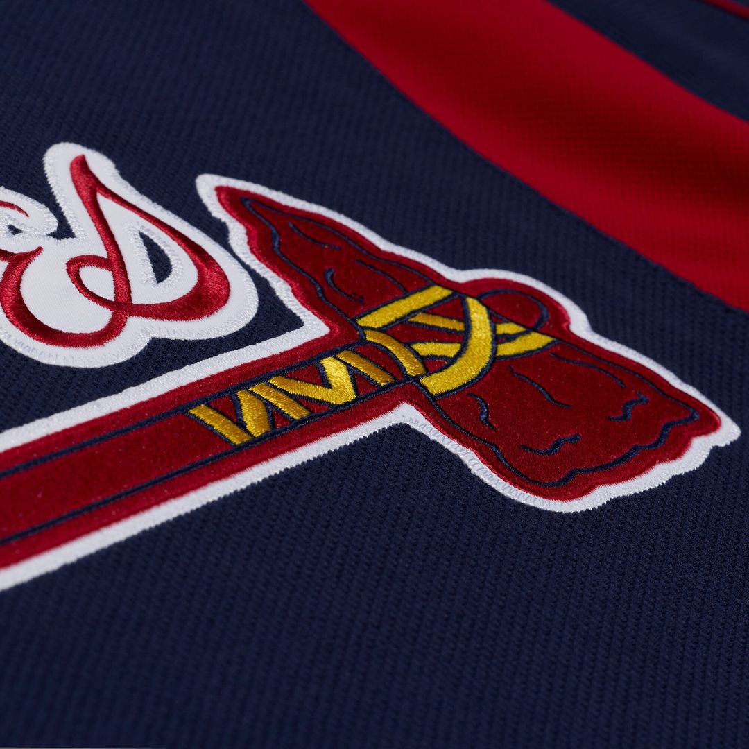 Atlanta Braves Mitchell & Ness Navy Authentic Baseball Jersey