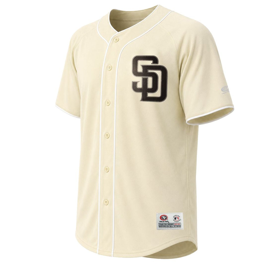 San Diego Padres Stitches Cream Authentic Baseball Jersey