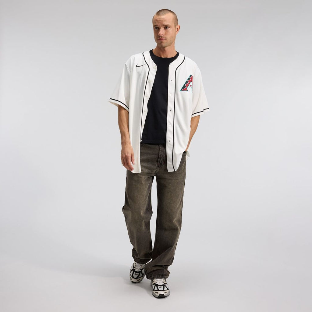 Arizona Diamondbacks Nike Cream Replica Baseball Jersey