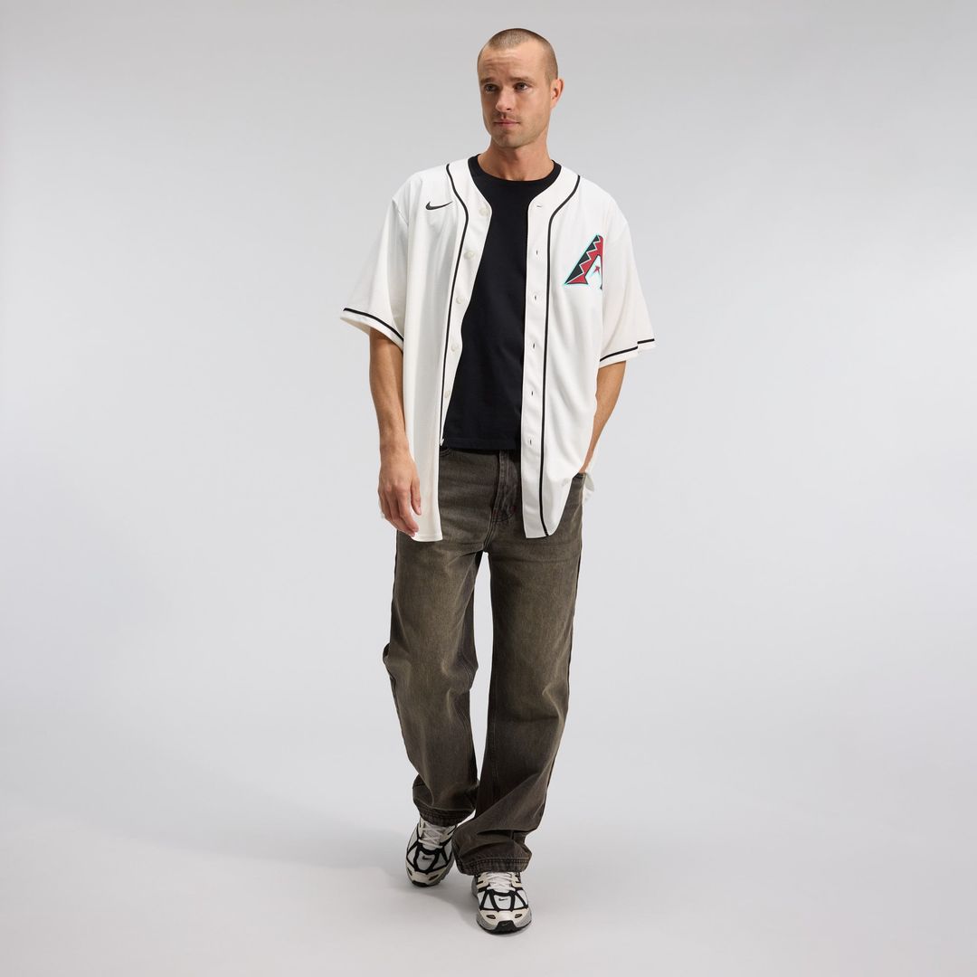 Arizona Diamondbacks Nike Cream Replica Baseball Jersey