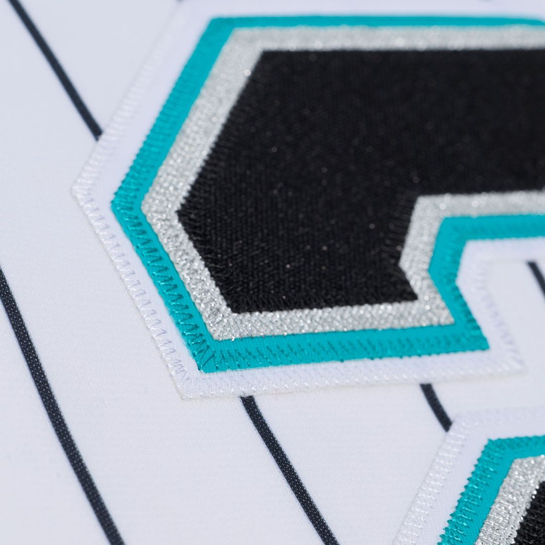 Florida Marlins Mitchell & Ness White Authentic Baseball Jersey