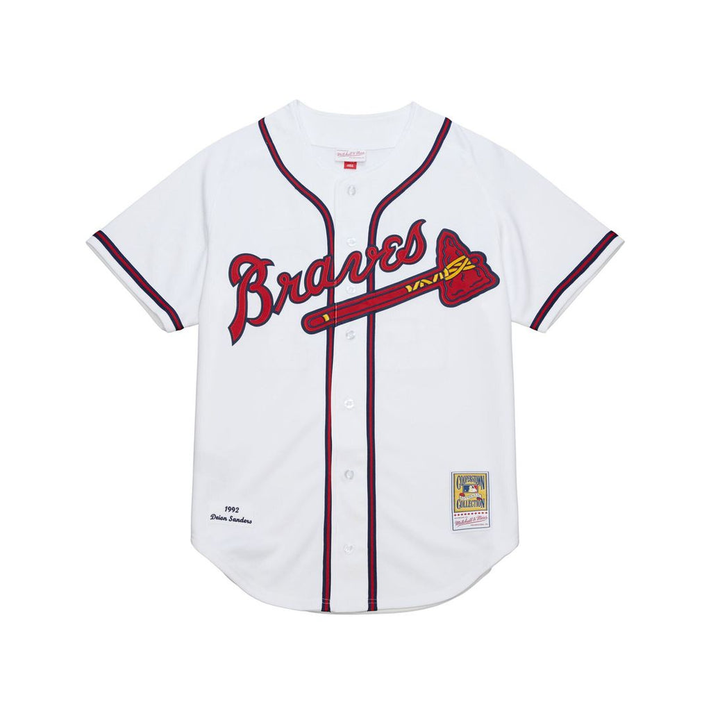 Atlanta Braves Mitchell & Ness White Authentic Baseball Jersey