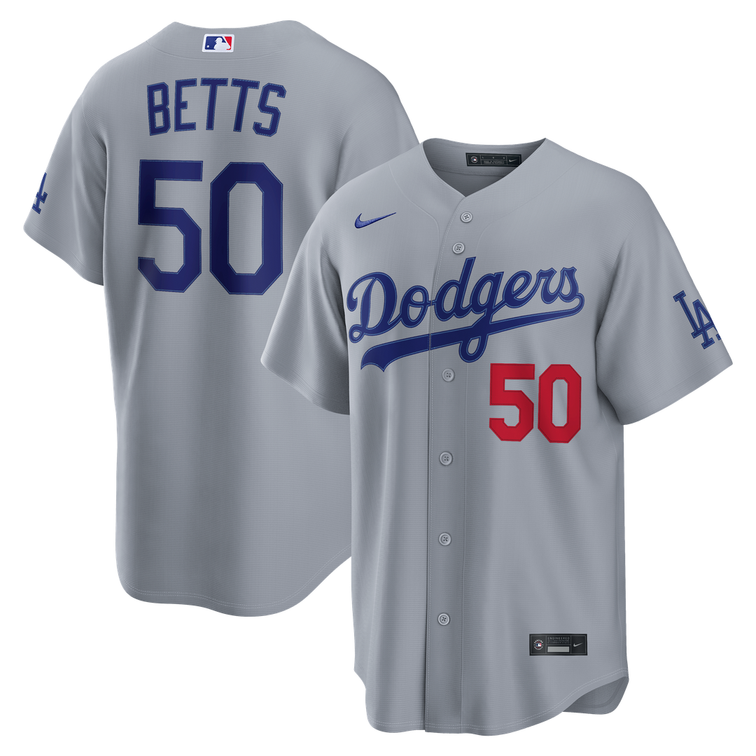 Los Angeles Dodgers Nike Gray Authentic Baseball Jersey