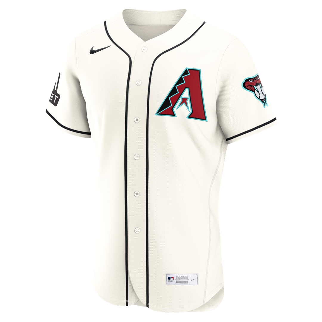 Arizona Diamondbacks Nike Cream Authentic Baseball Jersey