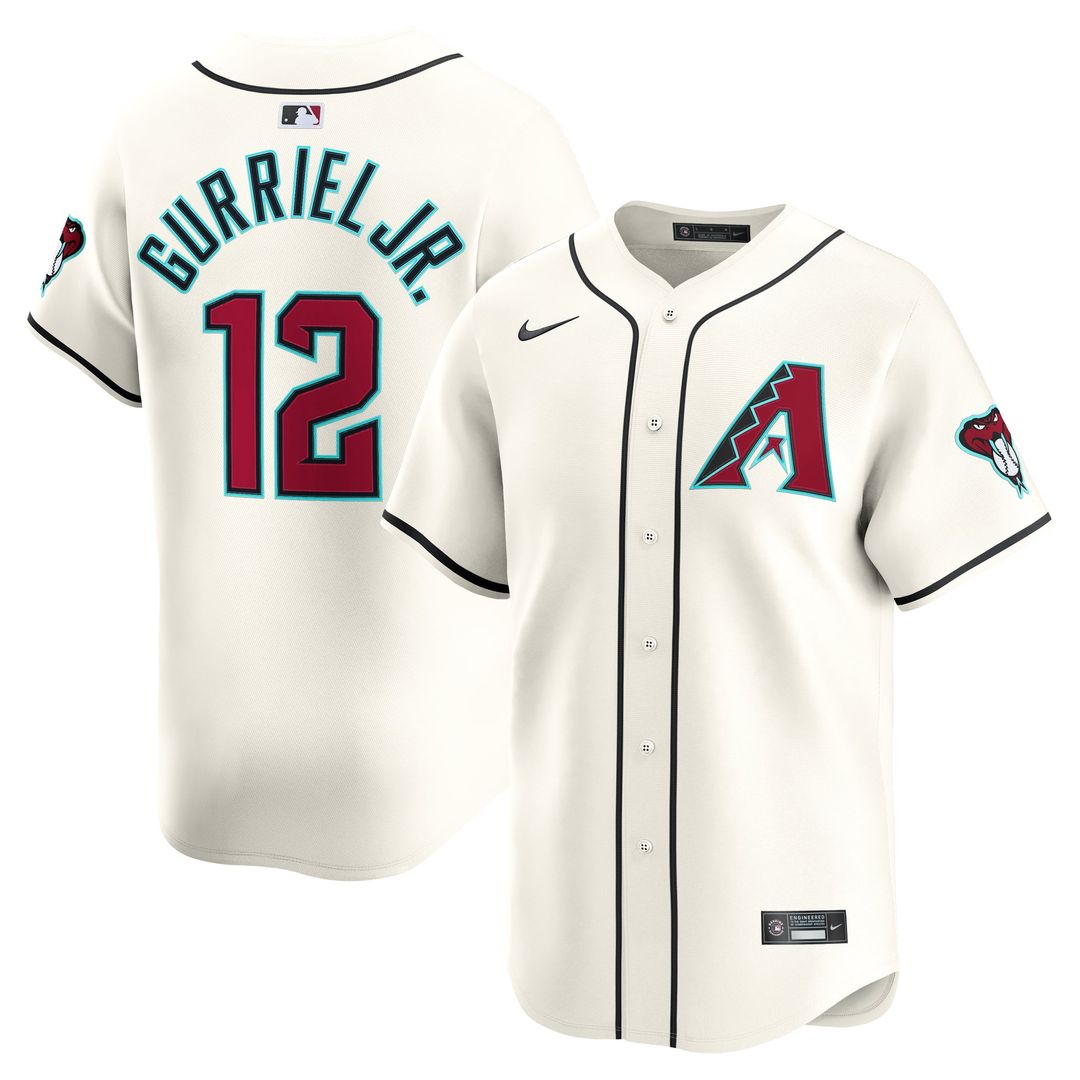 Arizona Diamondbacks Nike Cream Authentic MLB baseball jersey