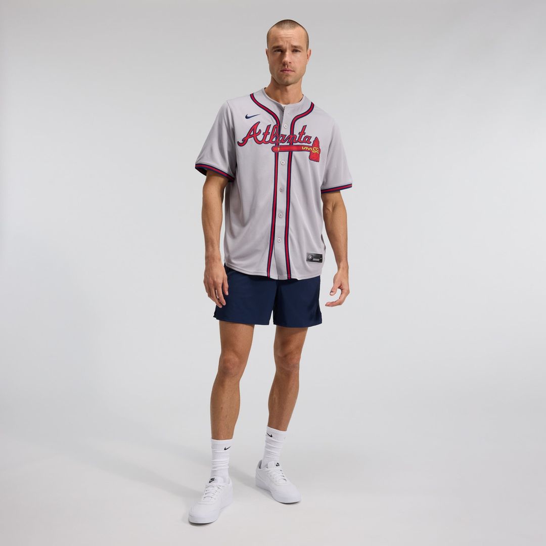 Atlanta Braves Nike Gray Baseball Jersey
