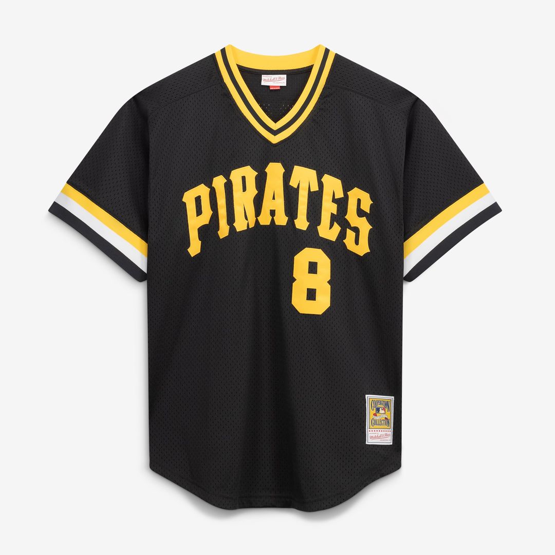 Pittsburgh Pirates Mitchell & Ness Black Authentic Baseball Jersey