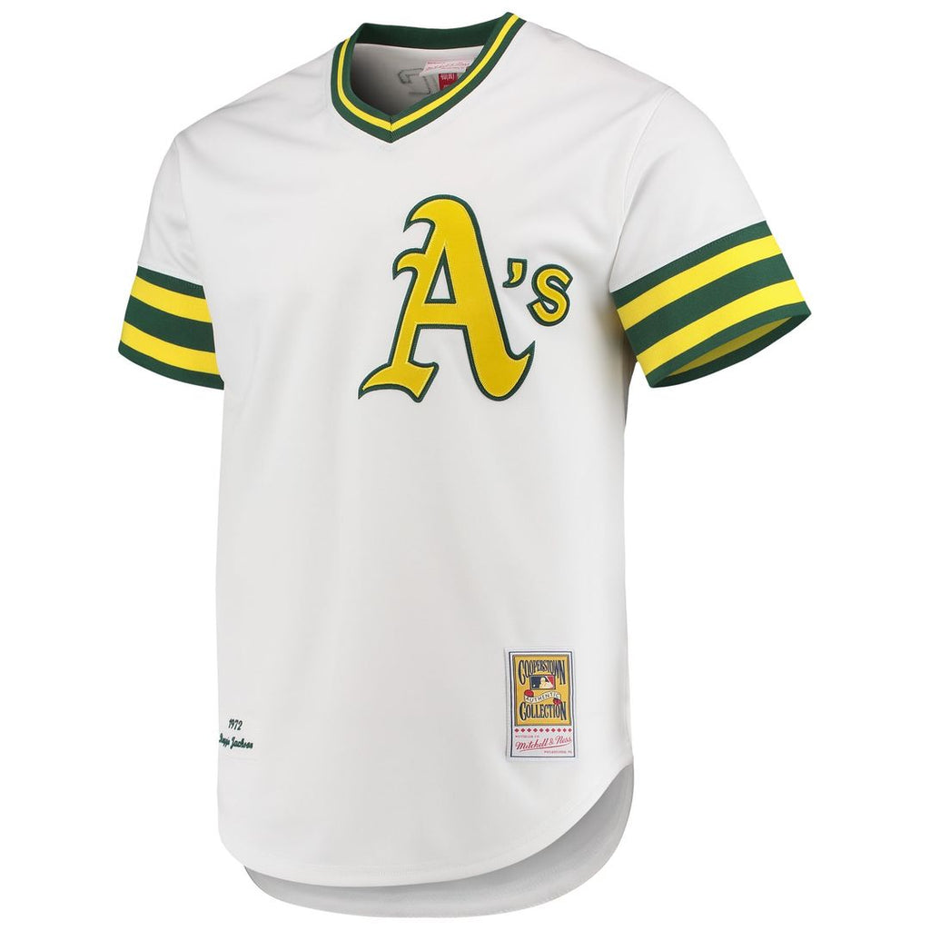 Athletics Mitchell & Ness White Authentic Baseball Jersey