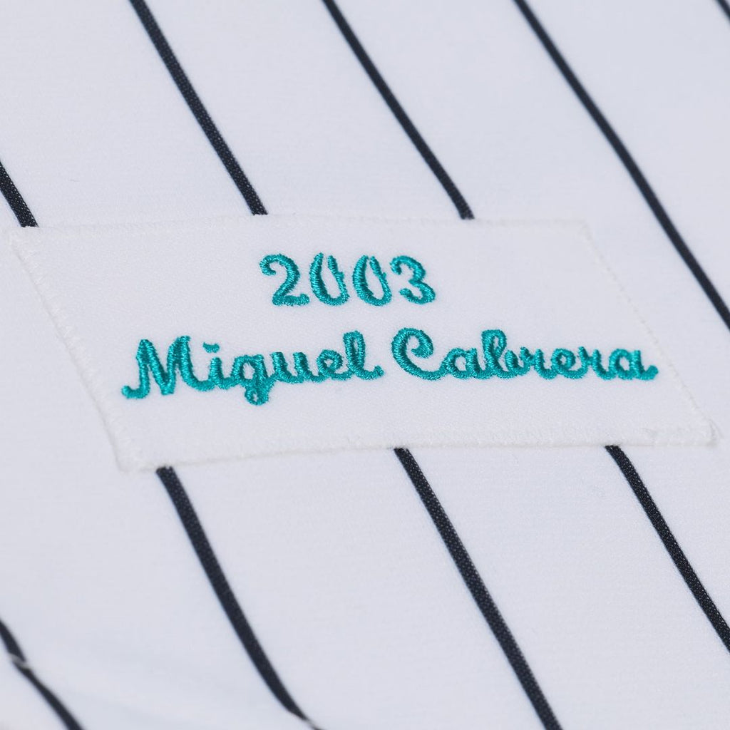 Florida Marlins Mitchell & Ness White Authentic Baseball Jersey