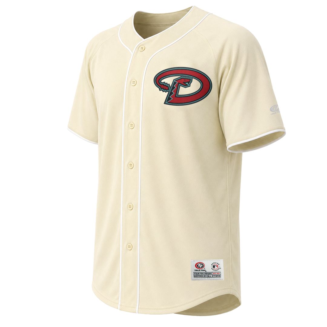 Arizona Diamondbacks Stitches Cream Authentic Baseball Jersey