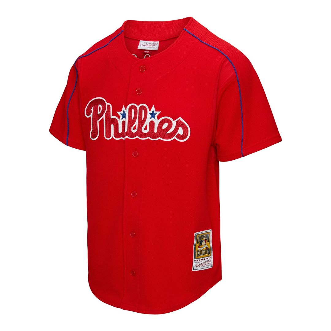 Philadelphia Phillies Mitchell & Ness Red Baseball Jersey