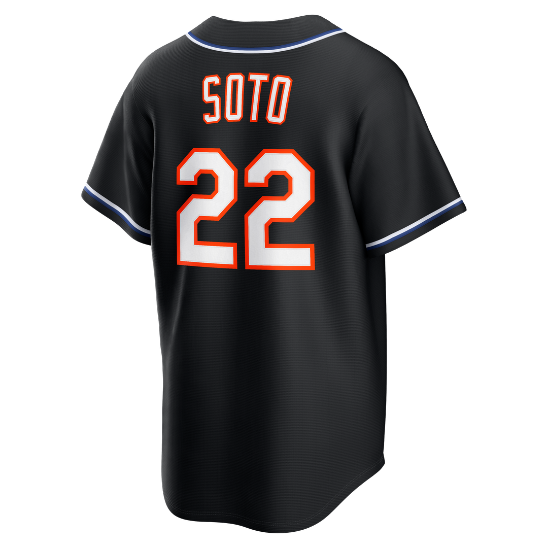 New York Mets Nike Black Replica Baseball Jersey