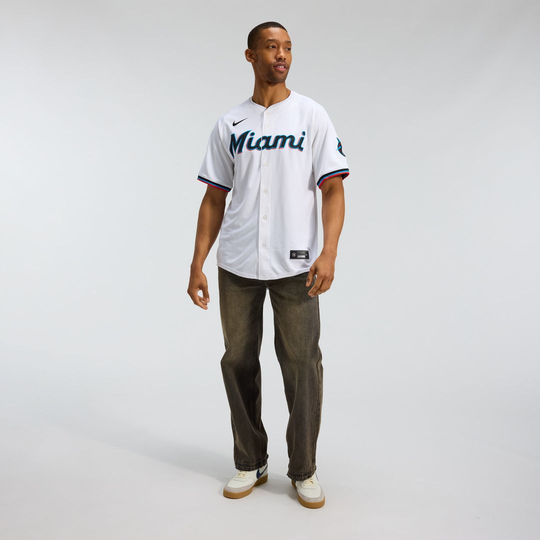 Miami Marlins Nike White Authentic Baseball Jersey