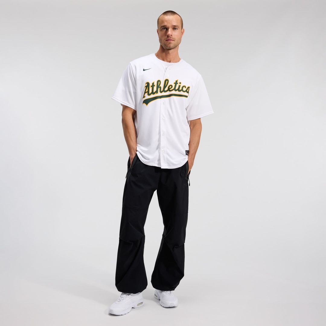 Athletics Nike White Replica Baseball Jersey