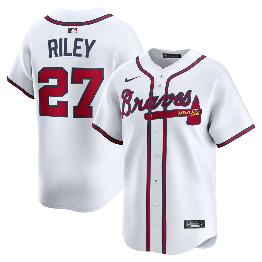 Atlanta Braves Nike White Authentic MLB baseball jersey