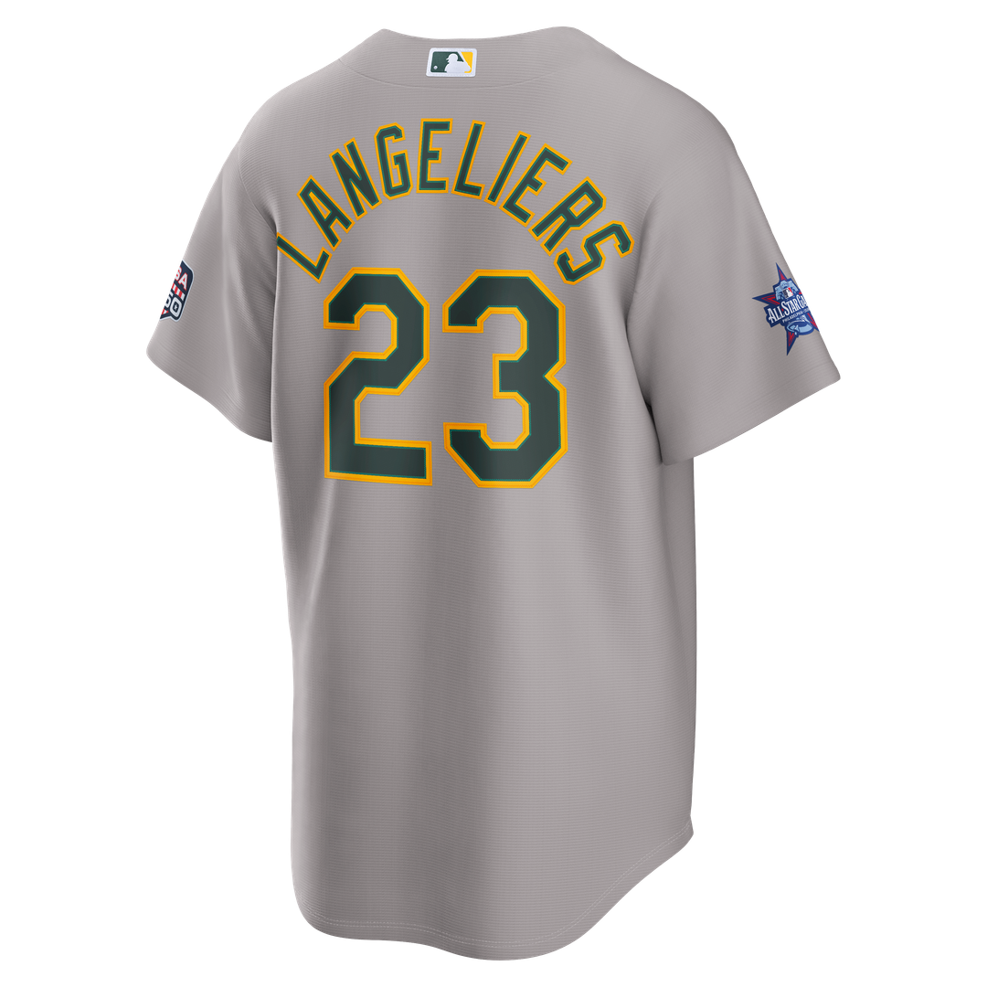 Athletics Nike Gray Replica Baseball Jersey
