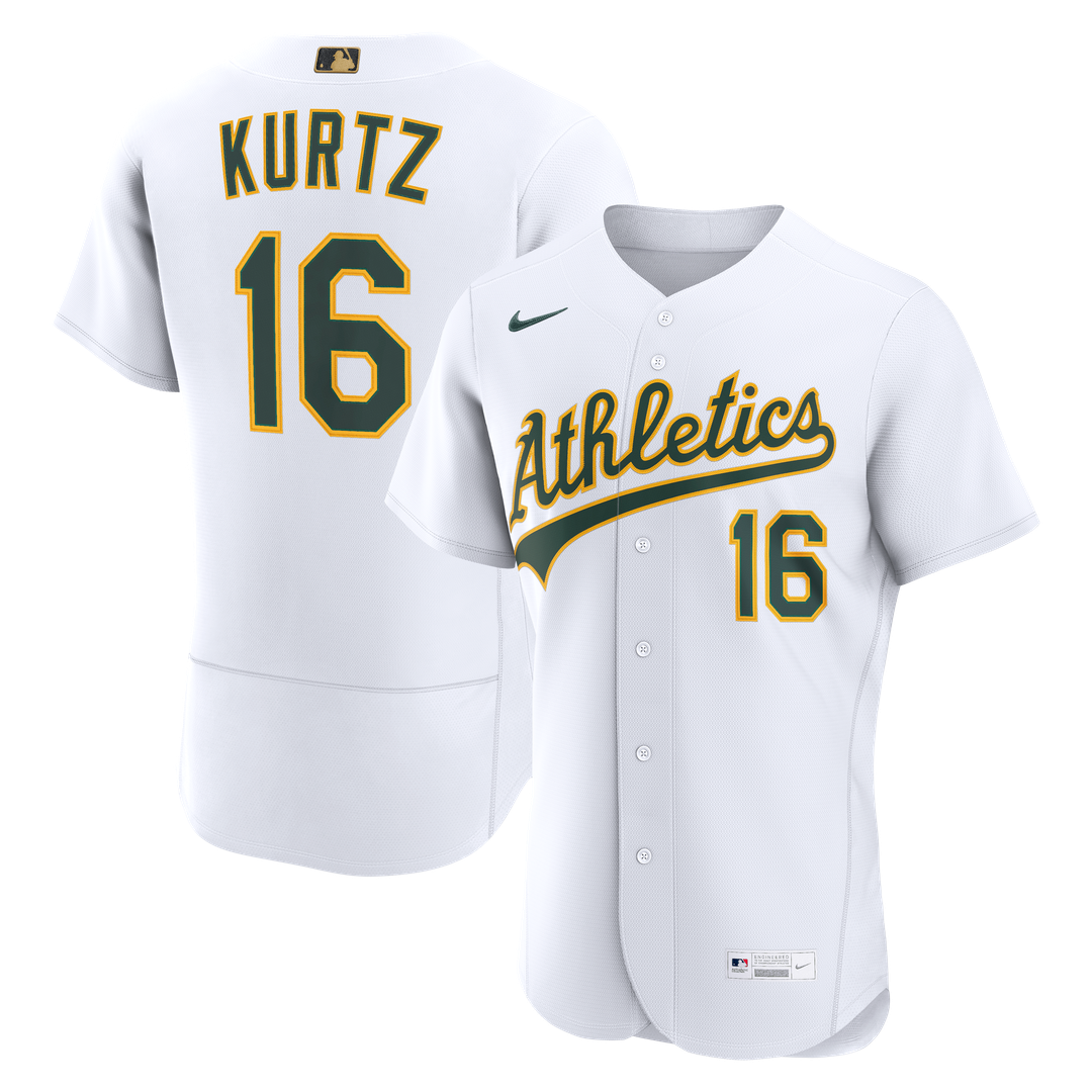 Athletics Nike White Authentic MLB baseball jersey