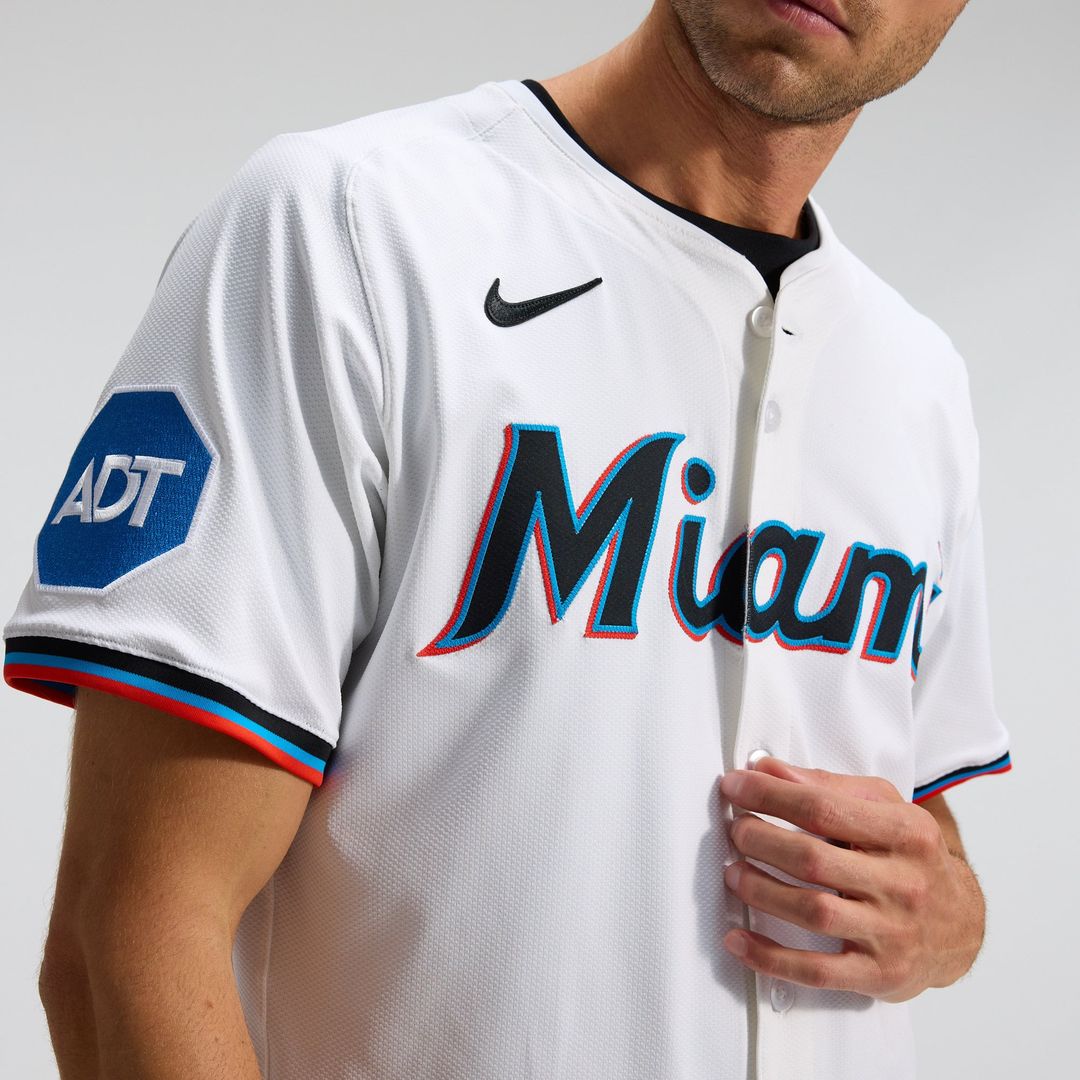 Miami Marlins Nike White Authentic Baseball Jersey